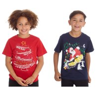 11C168: Assorted Kids Christmas T-Shirts (7-13 Years)